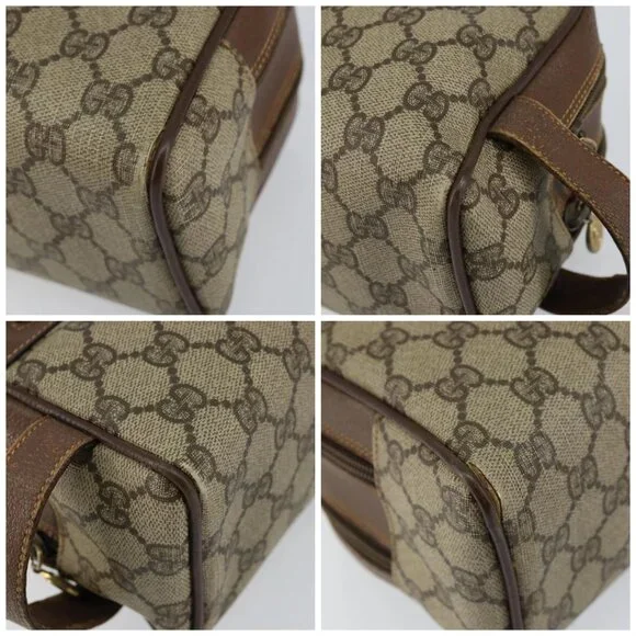 GUCCI GG Supreme Clutch Bag PVC Leather Beige Gold 014 58 6086 Auth bs31128 - Picture 16 of 16